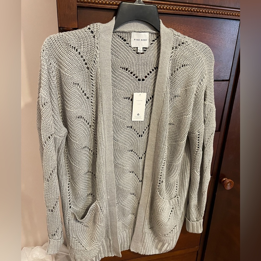 Pink Rose Large Cardigan